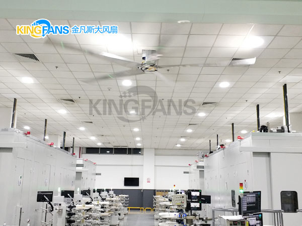 工業(yè)大風扇在較大面積的空間能把溫濕度保持均衡
